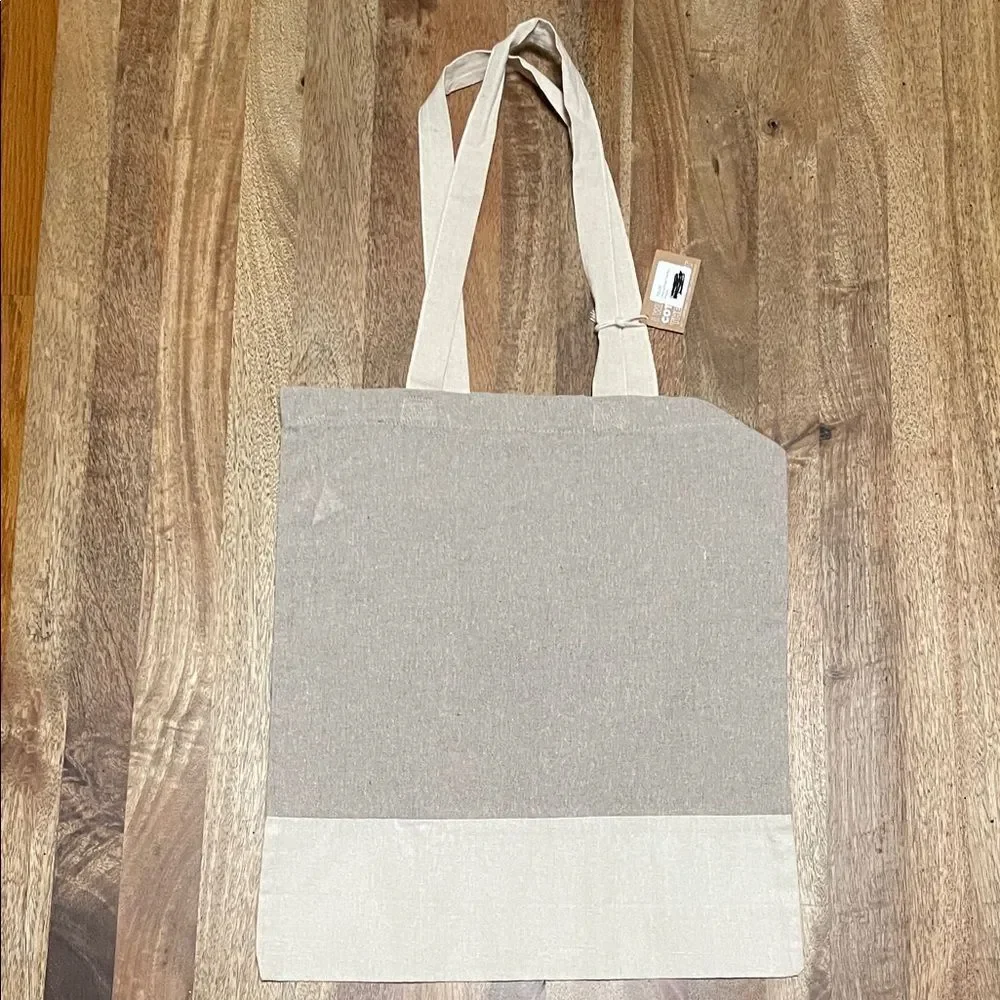 Dog Rescue Canvas Tote Bag with Blue Print